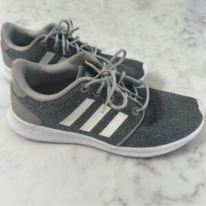 Adidas Charcoal and White Cloudfoam Running Shoes
